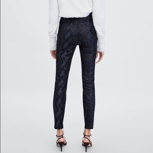 Zara High Waist Snake Print Leggings